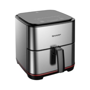 قلاية هوائية بدون زيت شارب 1650 وات 7 لتر شاشة لمس إلكترونية زجاجية استانلس KF-AF70RT-ES2
