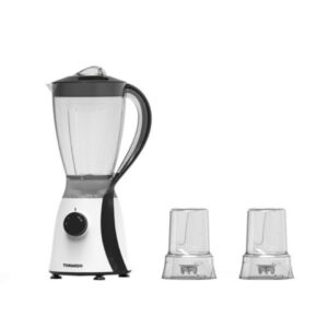 خلاط كهربائي تورنيدو 600 وات 1.5 لتر 2 مطحنة أسود TB-600/2-BLACK