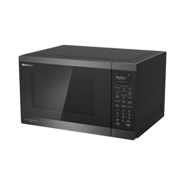 ميكروويف شارب شواية انفرتر 34 لتر 1100 وات 11 قائمة أسود R-34GRI-BS2