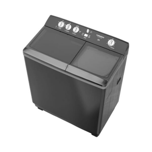 ⁦غسالة ملابس تورنيدو نصف أوتوماتيك 10 كجم أسود TVH-HM10TS(BK)⁩ - الصورة ⁦2⁩