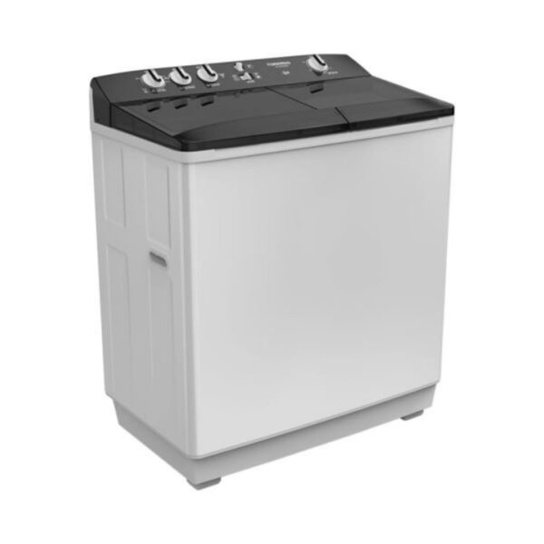 ⁦غسالة ملابس تورنيدو نصف أوتوماتيك 10 كجم أبيض × أسود TVH-HM10TS(WK)⁩ - الصورة ⁦2⁩