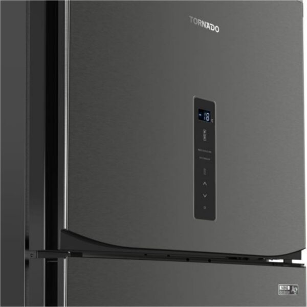 ⁦ثلاجة تورنيدو ديجيتال نوفروست 396 لتر استانلس غامق RF-480AT-DST⁩ - الصورة ⁦3⁩