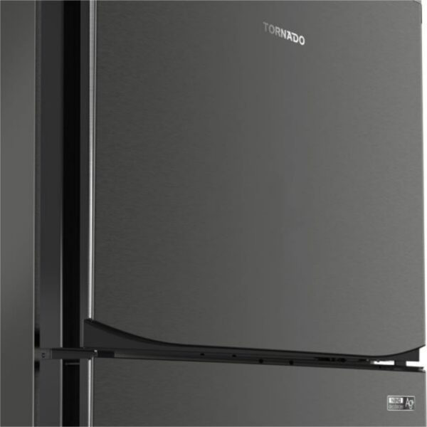 ⁦ثلاجة تورنيدو نوفروست 450 لتر استانلس غامق RF-580T-DST⁩ - الصورة ⁦4⁩