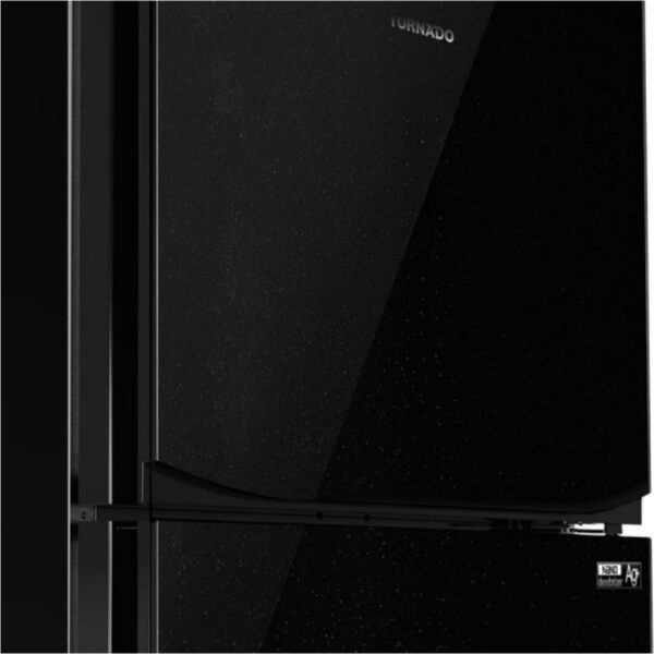 ⁦ثلاجة تورنيدو نوفروست 450 لتر أسود RF-580T-BK⁩ - الصورة ⁦4⁩