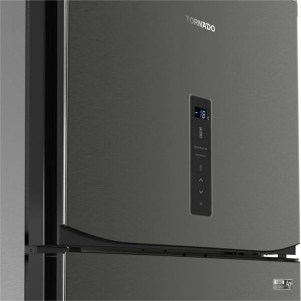 ⁦ثلاجة تورنيدو ديجيتال نوفروست 450 لتر استانلس غامق RF-580AT-DST⁩ - الصورة ⁦4⁩