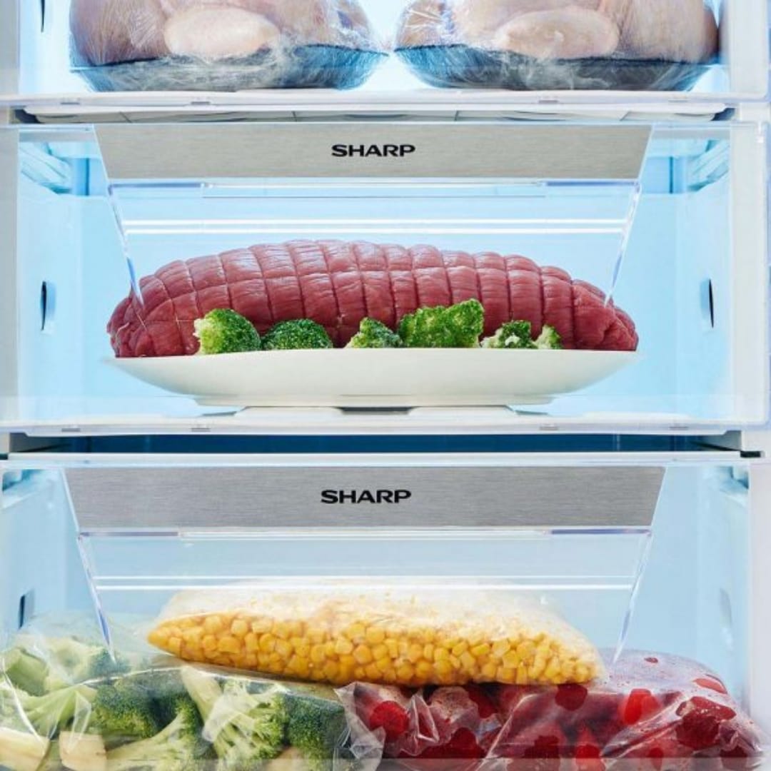 ديب فريزر شارب انفرتر ديجيتال نوفروست 6 درج 250 لتر استانلس FJ-EC23(ST) - الصورة 6