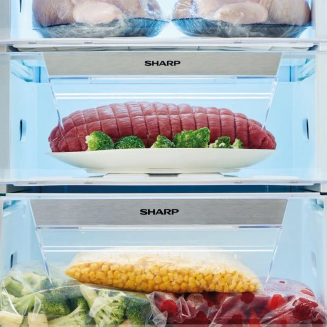 ديب فريزر شارب انفرتر ديجيتال نوفروست 7 درج 300 لتر ، أبيض FJ-EC27(WH) - الصورة 2