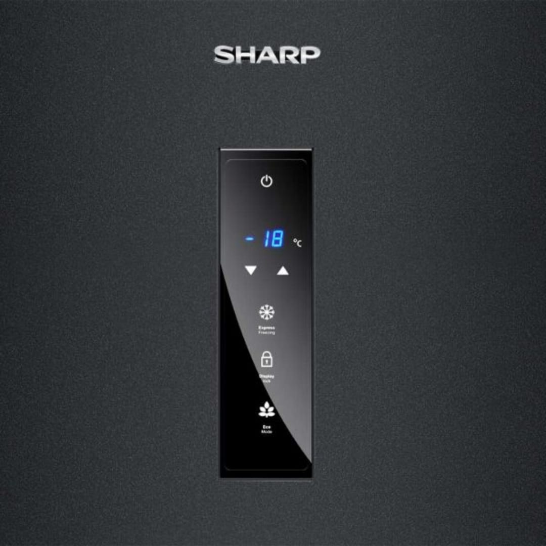 ديب فريزر شارب انفرتر ديجيتال نوفروست 7 درج 300 لتر أسود FJ-EC27(BK) - الصورة 4