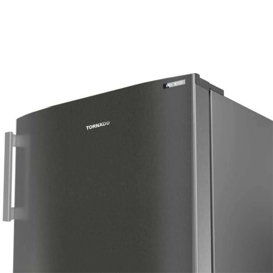 ديب فريزر تورنيدو انفرتر نوفروست 5 درج 185 لتر استانلس غامق RH-H18TV-DST - الصورة 3