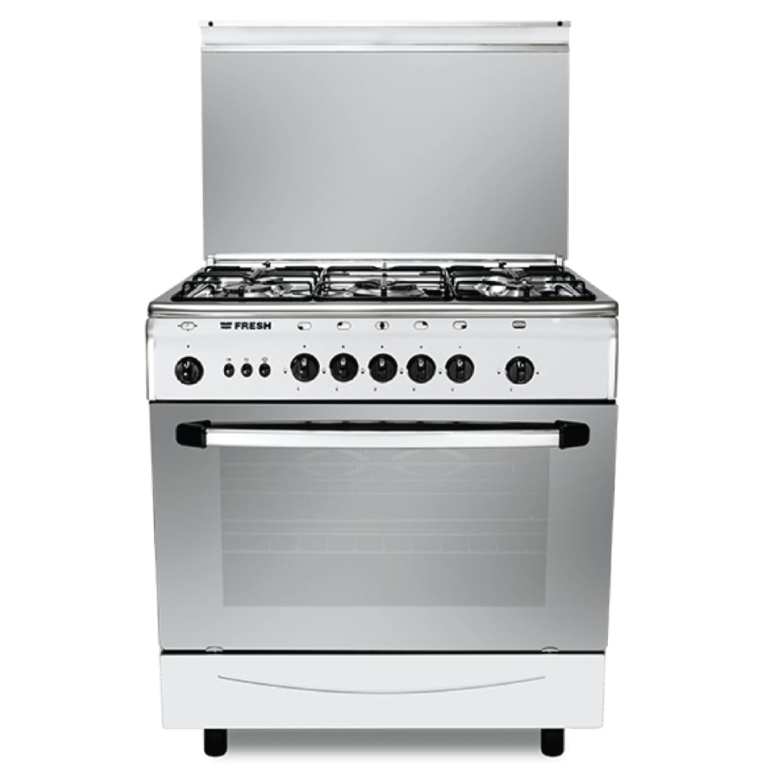 بوتاجاز فريش فورنو مروحة - 80 × 55 / 5 شعلة أستانلس ستيل